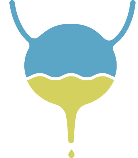Diagram of a bladder showing urinary leakage for Emsella pelvic floor therapy in London